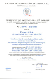 Certification ISO des solutions Comarch