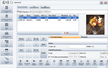 Interface de gestion pour points de vente