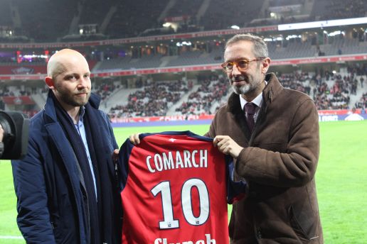 Le Losc officialise le sponsoring de Comarch lors du match Losc/As Monaco, vendredi 15 mars