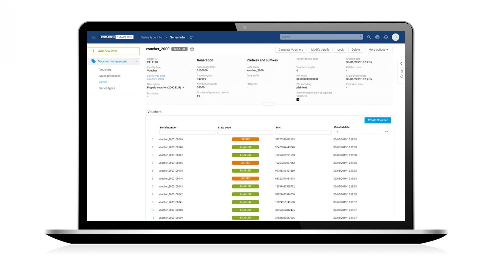 Smart BSS Voucher Management