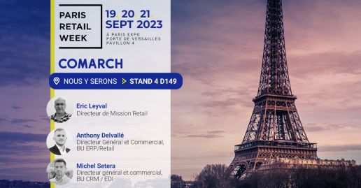 Comarch sera présent à l'édition de la Paris Retail Week 2023
